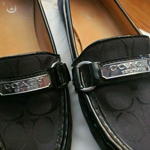 Coach black loafers. Size 8.5